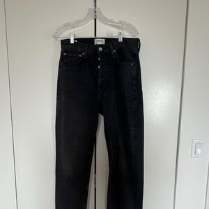 Agolde Women's Dark Straight Leg Jeans